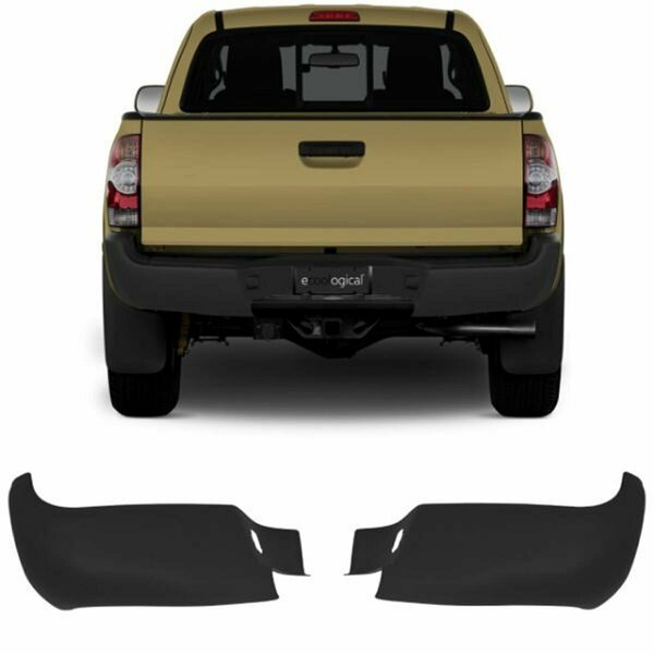 Ecoological BT1002 Matte Black Bumper Overlay for 2005-2015 Toyota Tacoma ECO-BT1002